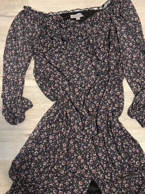 Thompson Black Floral Long Sleeve Dress